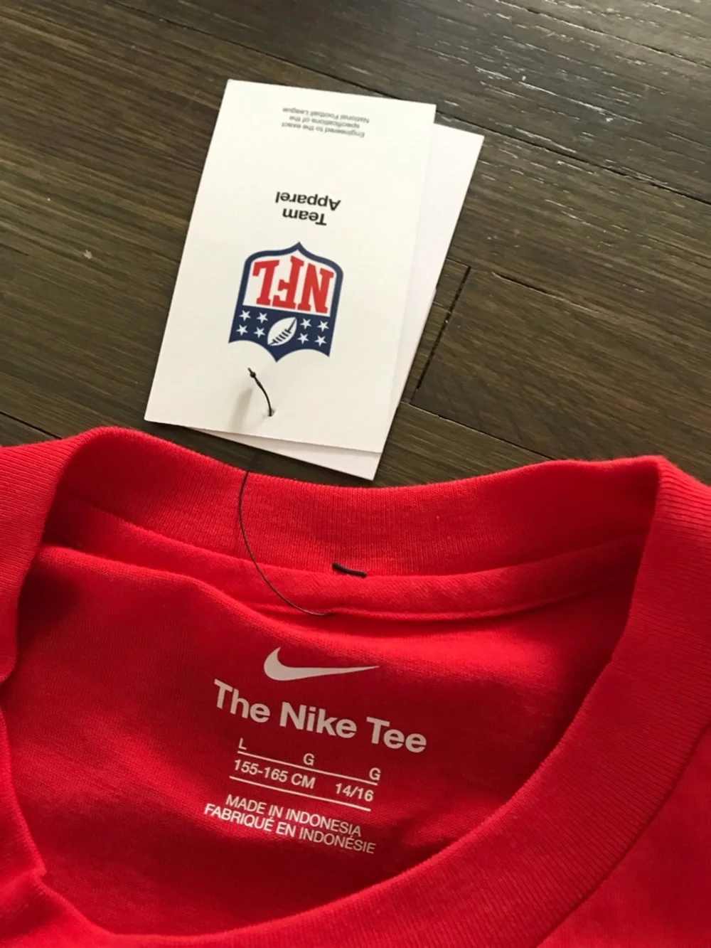 Nike Kids Youth Buffalo Bills University Crew T shirt Tee Large 14/16 NFL